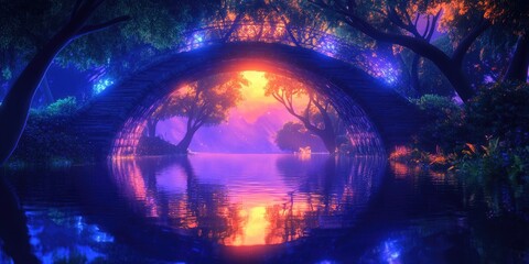 Morning Reflections Beneath the Bridge, Morning Reflections Under the Bridge