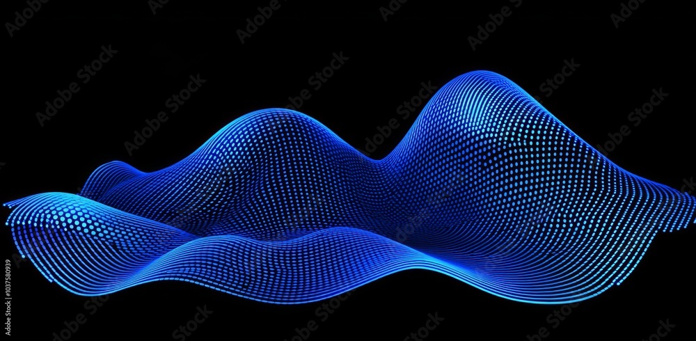 Aufkleber an illustration of a neural network in 3d. big data and cybersecurity. data streams. global database