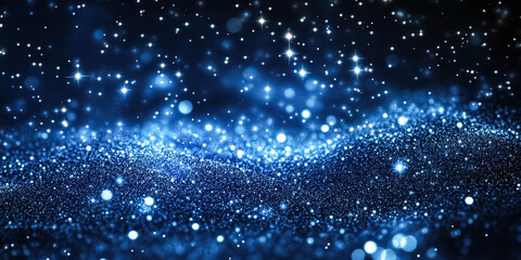 The image is a blue sky with a lot of stars. The stars are scattered all over the sky, creating a beautiful and serene atmosphere. The blue color of the sky and the stars gives a sense of calmness