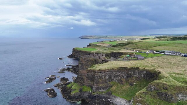 Dunluce Castle, r&eacute;gion de l'Antrim en Irlande du Nord