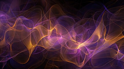 Abstract Swirling Design with Purple and Orange Hues