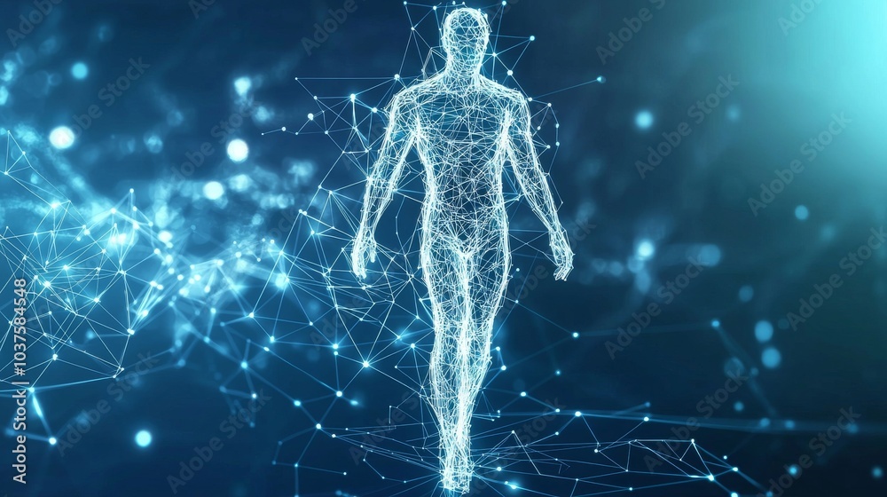 Poster the digital robotic brain deep learning computer is an ai stock