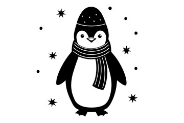 Christmas  vector icon silhouette illustration.