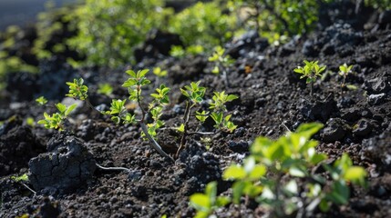 Life Emerging from Volcanic Soil