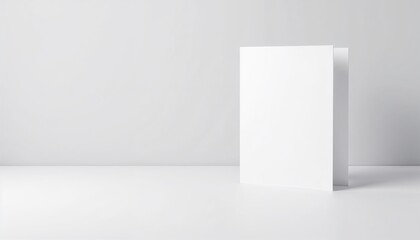 Letterhead mockup with blank design on light minimalistic background