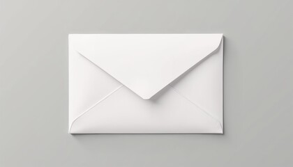 Envelope mockup with blank design on minimalistic background