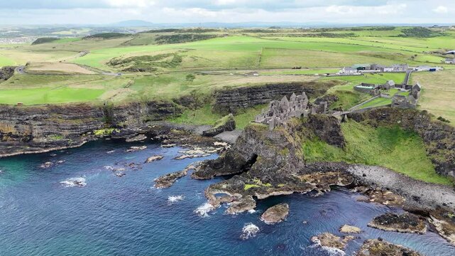 Dunluce Castle, r&eacute;gion de l'Antrim en Irlande du Nord
