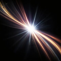 bright shimmering light effects on black surface