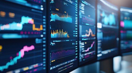 Financial Data on Multiple Screens