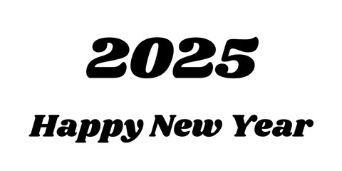 2025 Happy New Year Greeting Card