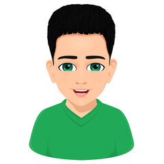 portrait of smiling cute boy