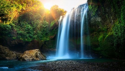 Celestial Waterfall of Light