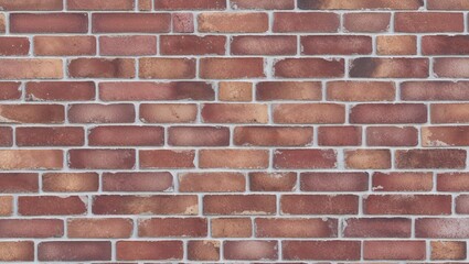 Fototapeta premium close-up view of a brick wall, showcasing a uniform and orderly arrangement of rectangular bricks.