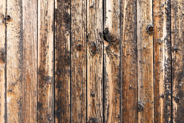 Obraz premium Aged wooden barn planks, old wood texture background, wooden siding