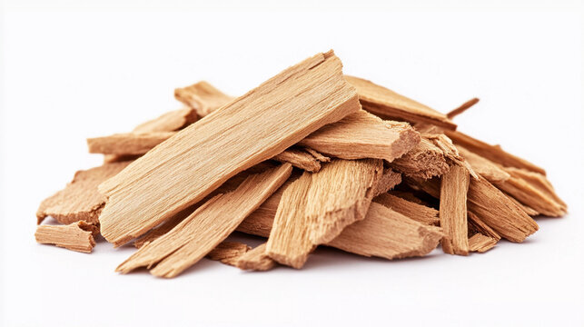 Sandalwood isolated on white background with clipping path 