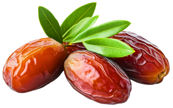 Plump dates as fruit display, isolated sweet snack with tropical flair, Arabic and exotic brown tones, dry yet succulent golden rich texture