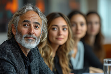 An AI research team discussing the potential consequences of creating superintelligent machines, highlighting ethical debates about AI's future. Concept of ethics.