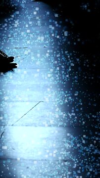 Mysterious Footsteps Echoing in Shadows on a Dimly Lit and Mysterious Floor Area