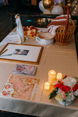 wedding decoration bouquets of flowers hanging from the ceiling