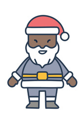 Obraz premium Black Santa