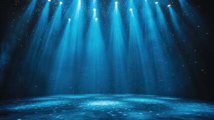 Captivating stage lights illuminating a mystical atmosphere