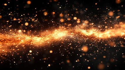 Fototapeta premium Fiery Blaze and Glowing Sparks