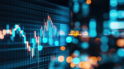 Financial Chart with Bokeh Lights
