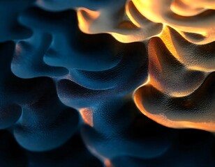 Obraz premium Black and gold 3D background abstract.