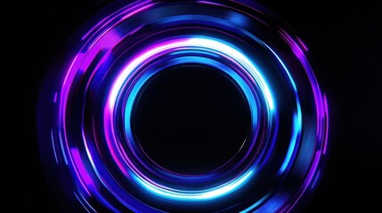 Abstract Glowing Circle Design