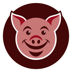 pig with a smile