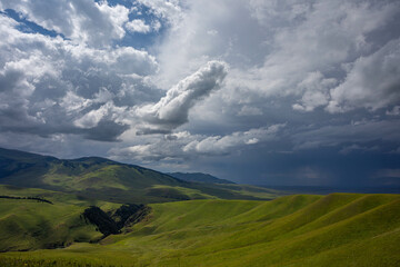 landscape with clouds