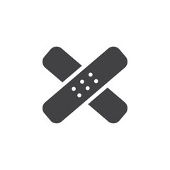 Bandage Icon Flat simple outline set