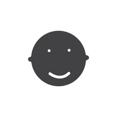 Obraz premium Child face icon Flat simple outline set