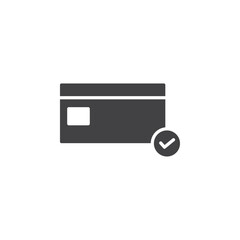 Credit card icon Flat simple outline set