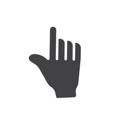Obraz premium Cursor hand icon Flat simple outline set