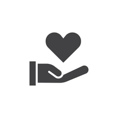 Donate icon Flat simple outline set