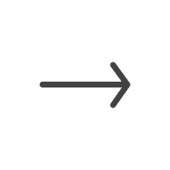 Forward icon Flat simple outline set