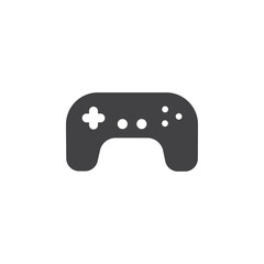 Gamepad icon Flat simple outline set