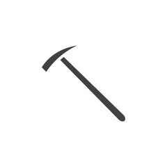 Hammer icon Flat simple outline set