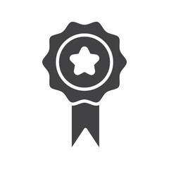 Medal Icon Flat simple outline set