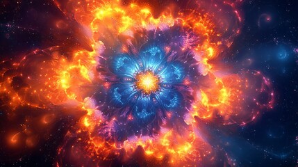 Fototapeta premium kaleidoscopic mandala background