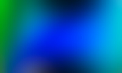 Abstract blurred background image of green, blue colors gradient used as an illustration. Designing posters or advertisements.