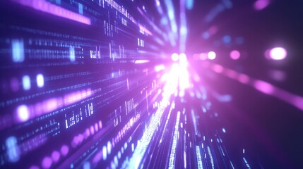 Naklejka premium Abstract Digital Data Stream