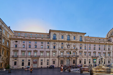 Obraz premium Magnificent buildings around the Piazza Novona, Rome, Italy