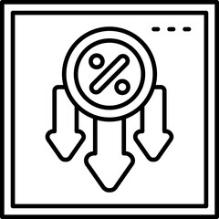 Down Discount Icon