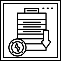 Battery Decrease Icon