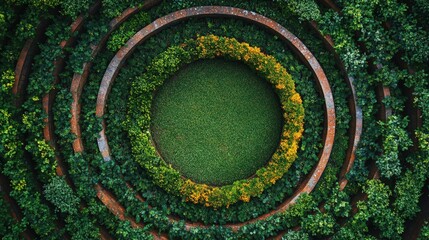 Obraz premium Aerial View of Lamington, Australia - Circular Layout with Gentle Curves