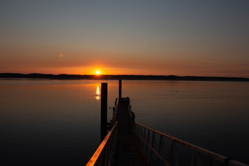 sunset in esposende portugal