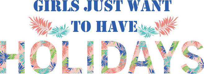 holiday typography slogan print