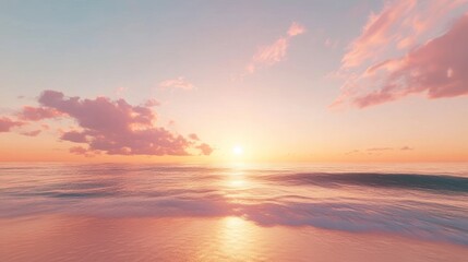 Obraz premium Sunset Over the Ocean